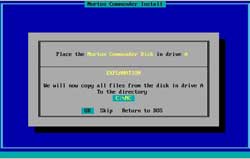 Экран установки Norton Commander 3.0
